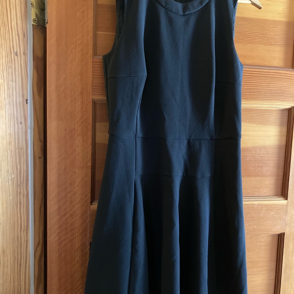 Elegant Madewell Fit & Flare Black Sleeveless Dress